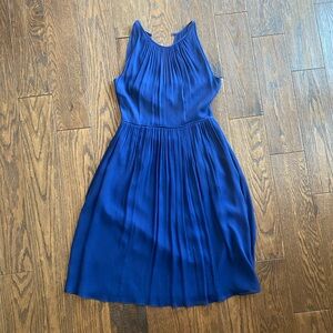 Elegant Blue Sleeveless Dress